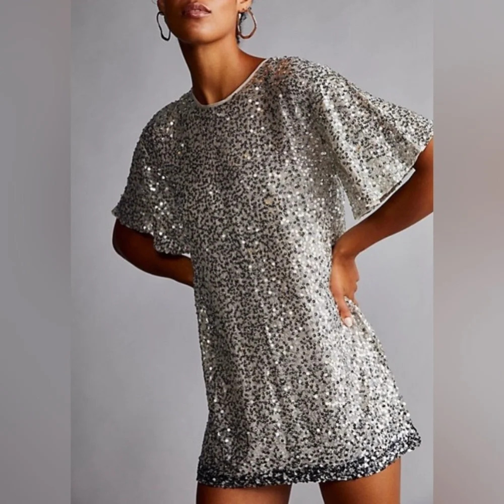 Jen’s Pirate Booty Dress Women’s XS Water Sequin Mini For Free People Ombré